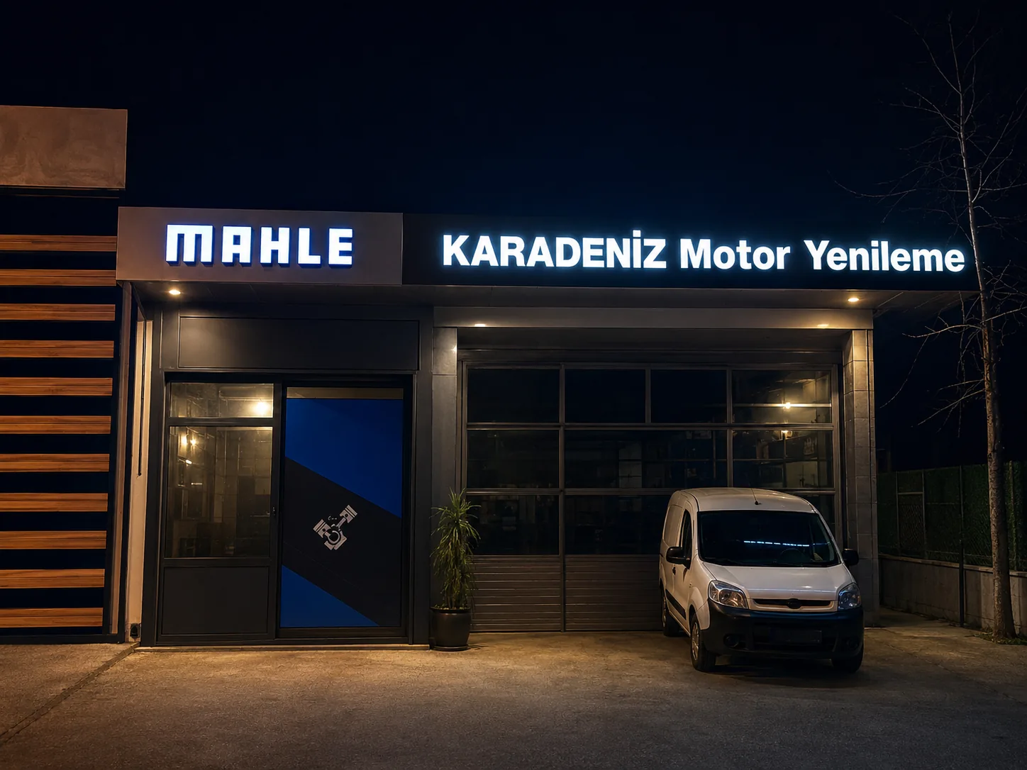 Karadeniz Motor için ışıklı cephe tabela uygulaması